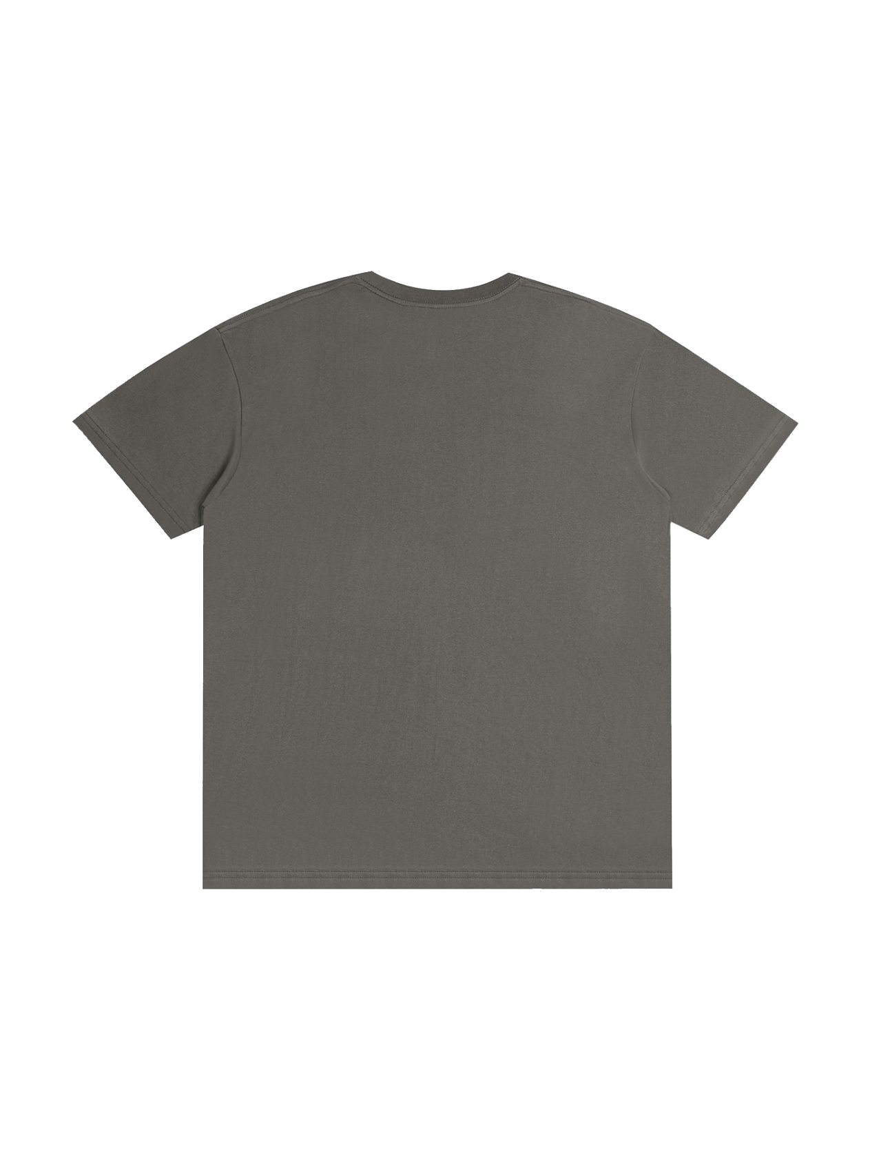 Monarch Pure Cotton Tee — M Mark — Charcoal Gray — Back